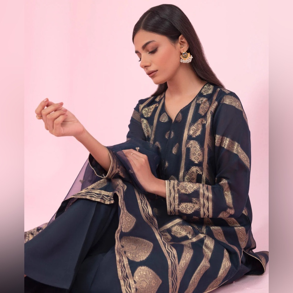 NWOT pakistani sapphire dress